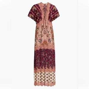 BB3. NWT FARM RIO GLAM TAPESTRY MAXI DRESS